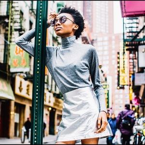 Zara - Metallic Skirt - Size S